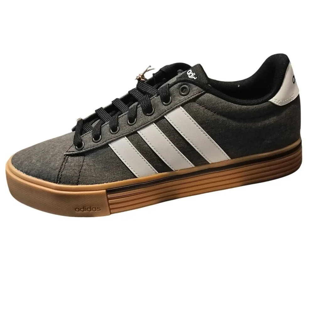 NIB‎ Adidas Daily 40 Men's Size 8.5 M 9.5 W Charcoal Gum Sole Lace Up